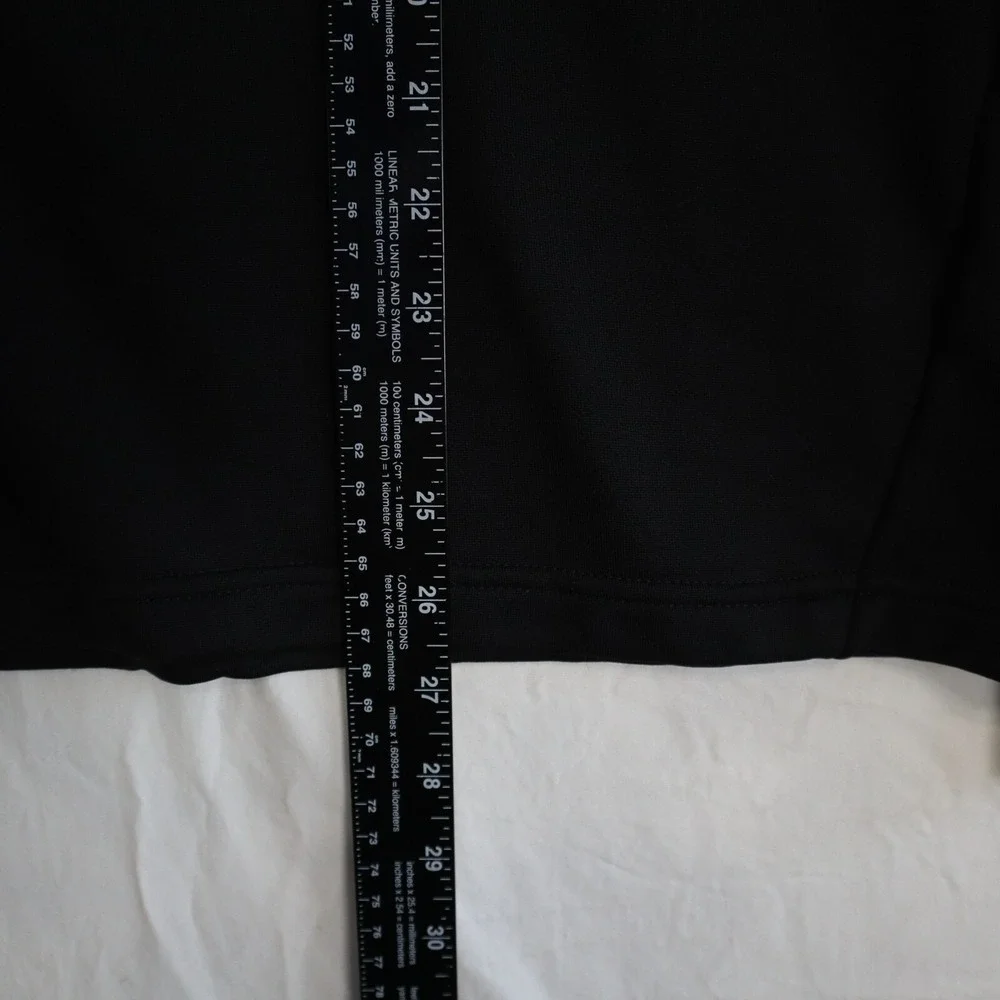 Adidas 1/4 Zip Pullover Mens Large‎ Activewear Mock Neck Black Long Sleeve
